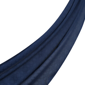 All Seasons Navy Mini Seljuk Monogram Scarf - Thumbnail