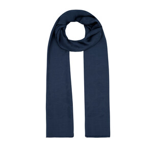 All Seasons Navy Paisley Monogram Scarf - Thumbnail