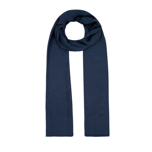 All Seasons Navy Paisley Monogram Scarf