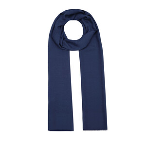 All Seasons Navy Print Monogram Scarf - Thumbnail