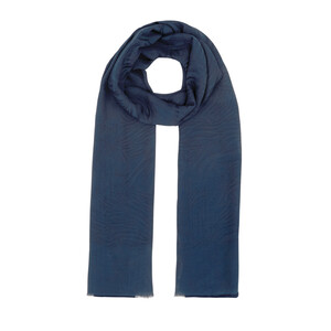  - All Seasons Navy Zebra Print Monogram Scarf (1)
