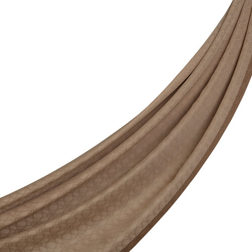 All Seasons Nude Monogram Scarf