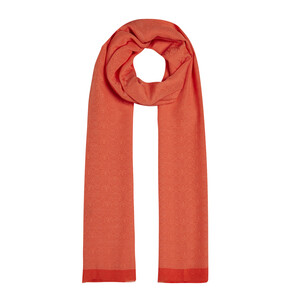 ipekevi - All Seasons Orange Monogram Scarf (1)