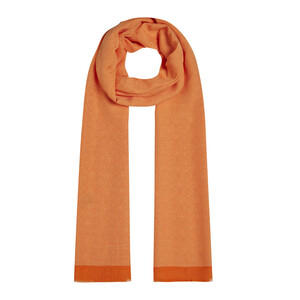 ipekevi - All Seasons Orange Monogram Scarf (1)