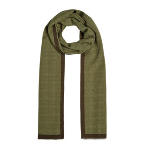 All Seasons Ottoman Green Monogram Scarf - Thumbnail