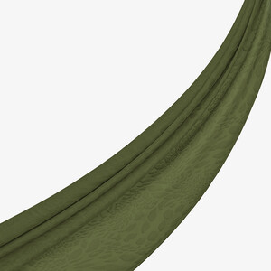 All Seasons Ottoman Green Vahra Print Monogram Scarf - Thumbnail