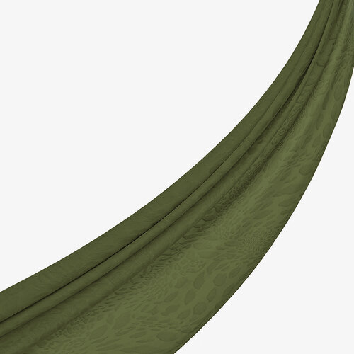 All Seasons Ottoman Green Vahra Print Monogram Scarf