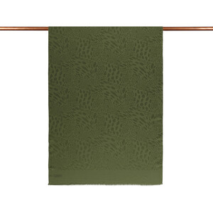 All Seasons Ottoman Green Vahra Print Monogram Scarf - Thumbnail