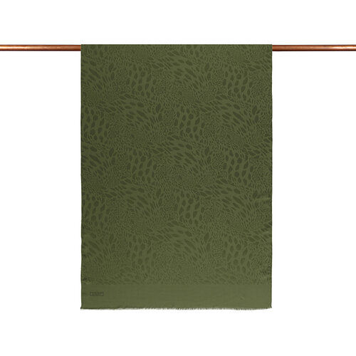 All Seasons Ottoman Green Vahra Print Monogram Scarf