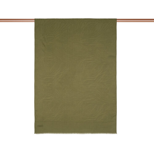 All Seasons Ottoman Green Zebra Print Monogram Scarf