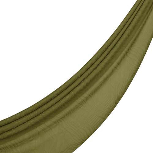 All Seasons Ottoman Green Zebra Print Monogram Scarf