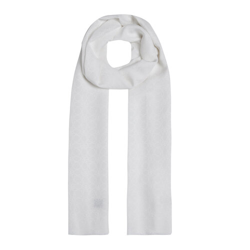 All Seasons Pearl White Monogram Scarf