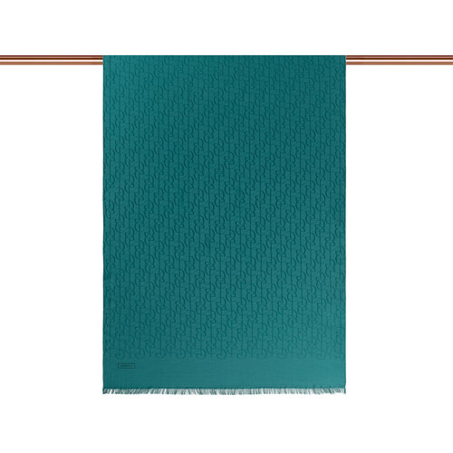 All Seasons Petrol Blue IE Monogram Scarf
