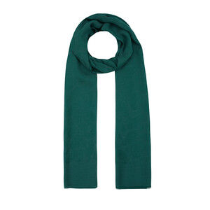 All Seasons Petrol Green Paisley Monogram Scarf - Thumbnail