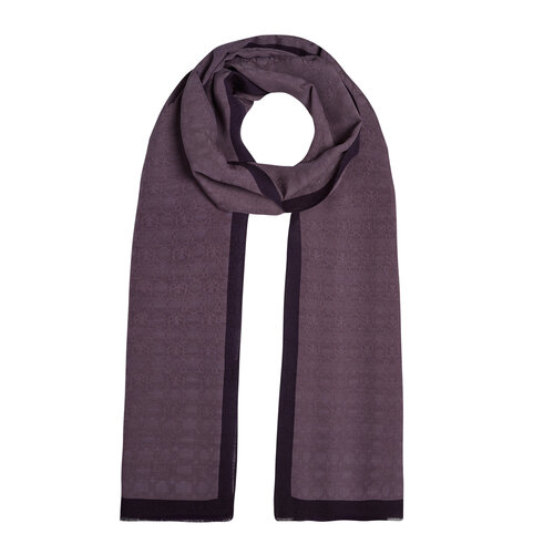 All Seasons Pig Purple Monogram Scarf