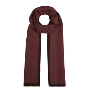ipekevi - All Seasons Plum Monogram Scarf (1)