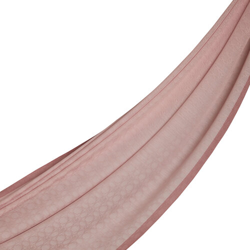 All Seasons Powder Pink Monogram Scarf