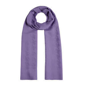 ipekevi - All Seasons Purple Houndstooth Patterned Monogram Scarf (1)