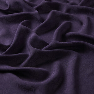 All Seasons Purple Monogram Scarf - Thumbnail