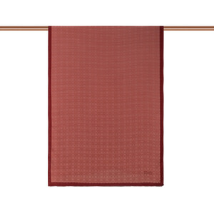 ipekevi - All Seasons Red Copper Monogram Scarf (1)