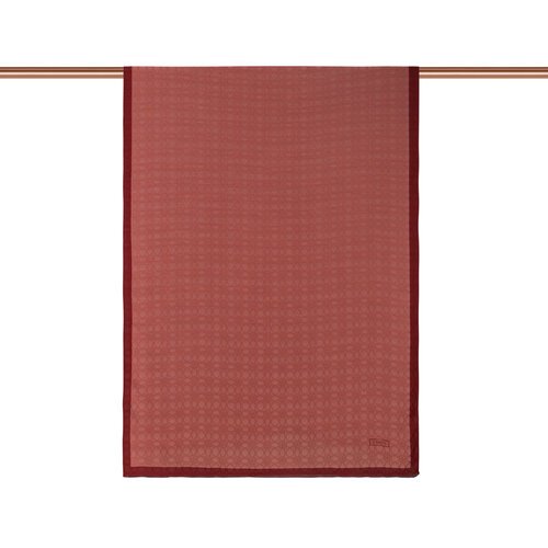 All Seasons Red Copper Monogram Scarf