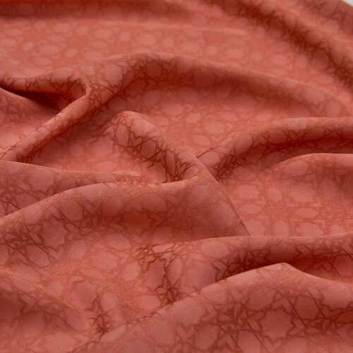 All Seasons Red Copper Monogram Scarf