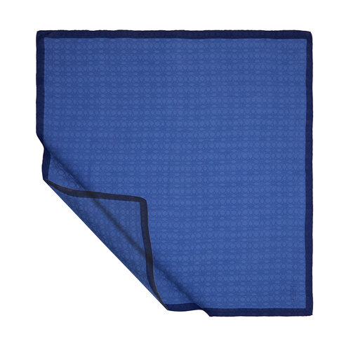 All Seasons Royal Blue Cheetah Monogram Scarf