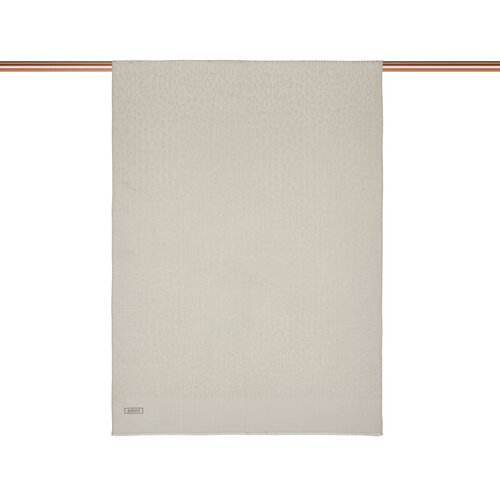 All Seasons Sand White Leopar Print Monogram Scarf