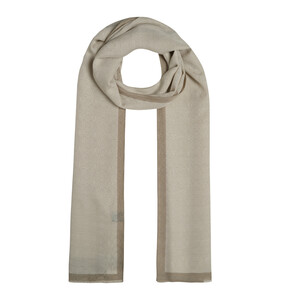 All Seasons Sand White Monogram Scarf - Thumbnail