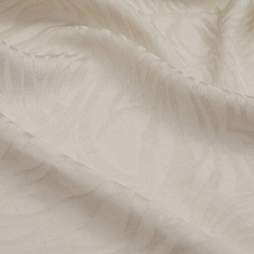 All Seasons Sand White Zebra Print Monogram Scarf