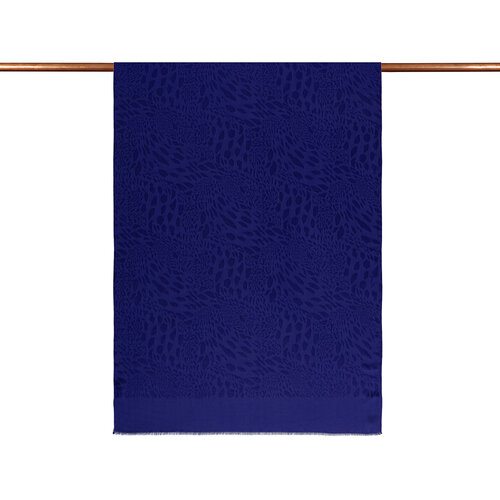 All Seasons Sax Blue Vahra Print Monogram Scarf