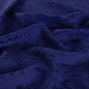 All Seasons Sax Blue Vahra Print Monogram Scarf - Thumbnail