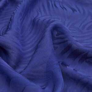  - All Seasons Sax Blue Zebra Print Monogram Scarf (1)