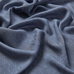 All Seasons Silver IE Monogram Scarf - Thumbnail