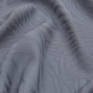 All Seasons Silver Zebra Print Monogram Scarf - Thumbnail