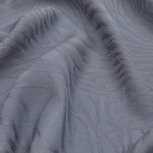 All Seasons Silver Zebra Print Monogram Scarf