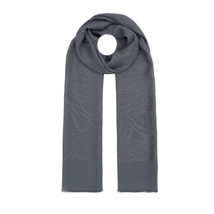  - All Seasons Silver Zebra Print Monogram Scarf (1)