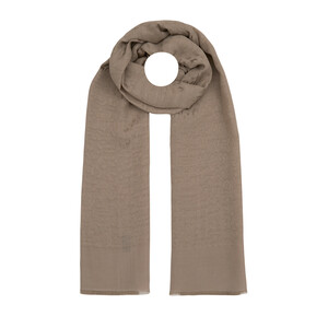 All Seasons Stone Leopar Print Monogram Scarf - Thumbnail