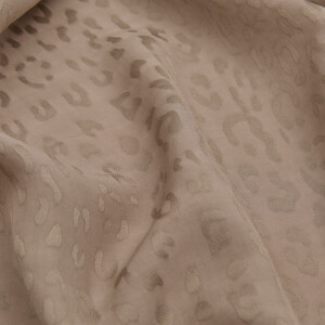 All Seasons Stone Leopar Print Monogram Scarf - Thumbnail