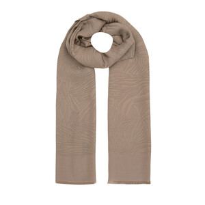  - All Seasons Stone Zebra Print Monogram Scarf (1)