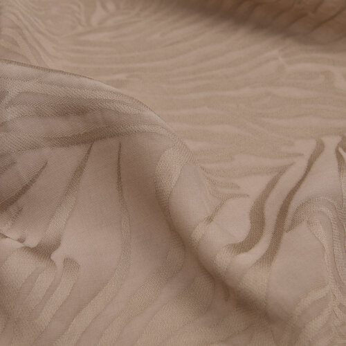 All Seasons Stone Zebra Print Monogram Scarf