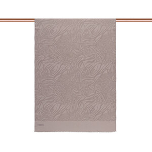 ipekevi - All Seasons Stone Zebra Print Monogram Scarf (1)