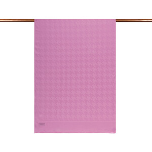 All Seasons Sugar Pink Houndstooth Patterned Monogram Scarf - Thumbnail