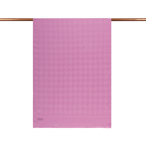 All Seasons Sugar Pink Houndstooth Patterned Monogram Scarf