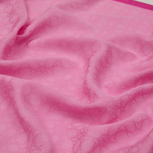 All Seasons Sugar Pink Monogram Scarf