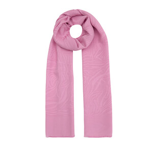 All Seasons Sugar Pink Zebra Print Monogram Scarf - Thumbnail