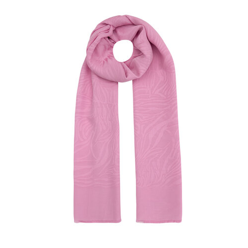 All Seasons Sugar Pink Zebra Print Monogram Scarf