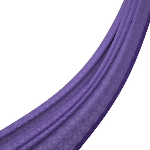 All Seasons Violet Monogram Scarf