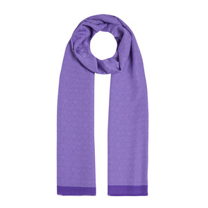 All Seasons Violet Monogram Scarf - Thumbnail