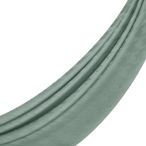 All Seasons Water Green Houndstooth Patterned Monogram Scarf